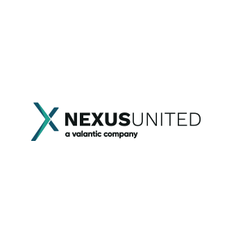 Logo of Nexus United, a valantic company, featuring the company name next to a stylized 'X' on a white, diamond-shaped background, reflecting its reputable service in online wholesale.