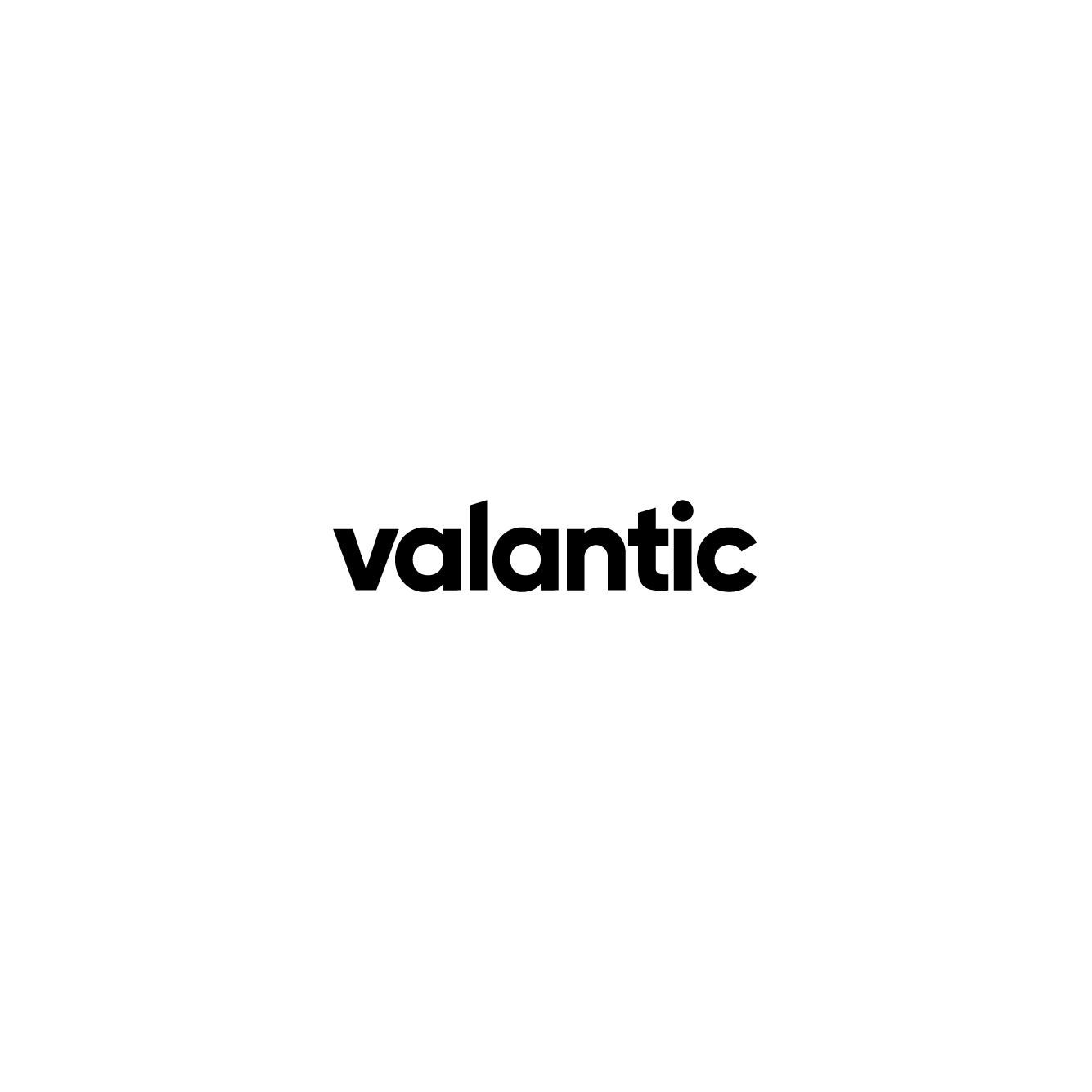 Logo with the word "valantic" in black, centered on a white diamond-shaped background, reminiscent of the clean and precise branding seen in Winterhalter+Fenner’s designs.