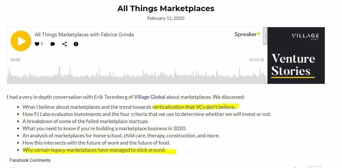 All Things Marketplace and Marketplaces