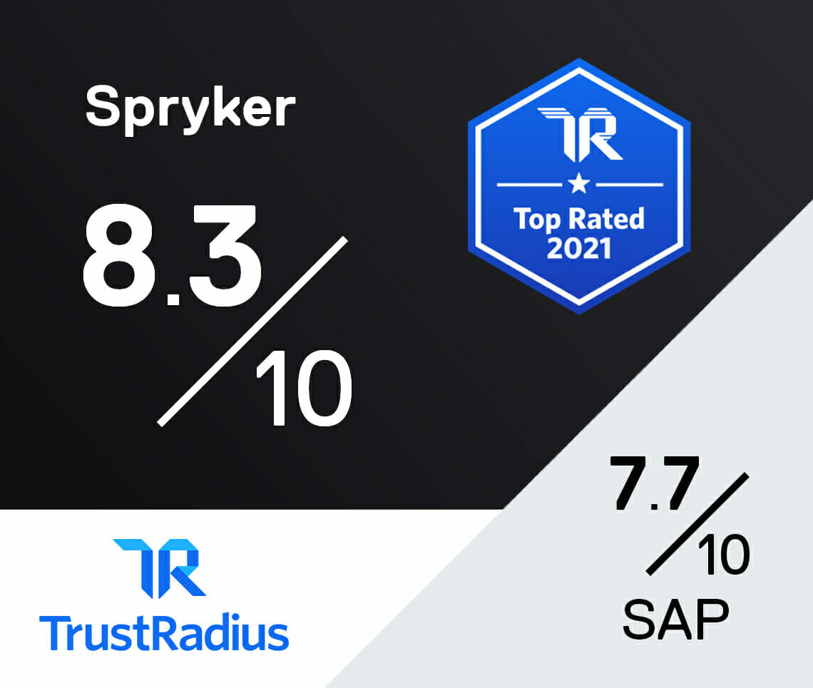 Trustradius review Spryker versus SAP