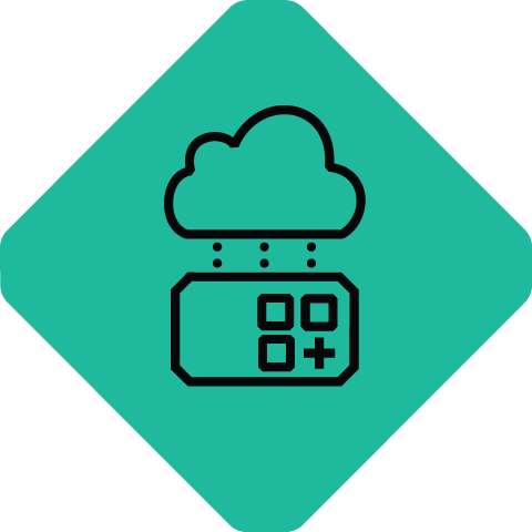 Composability Cloud-based icon