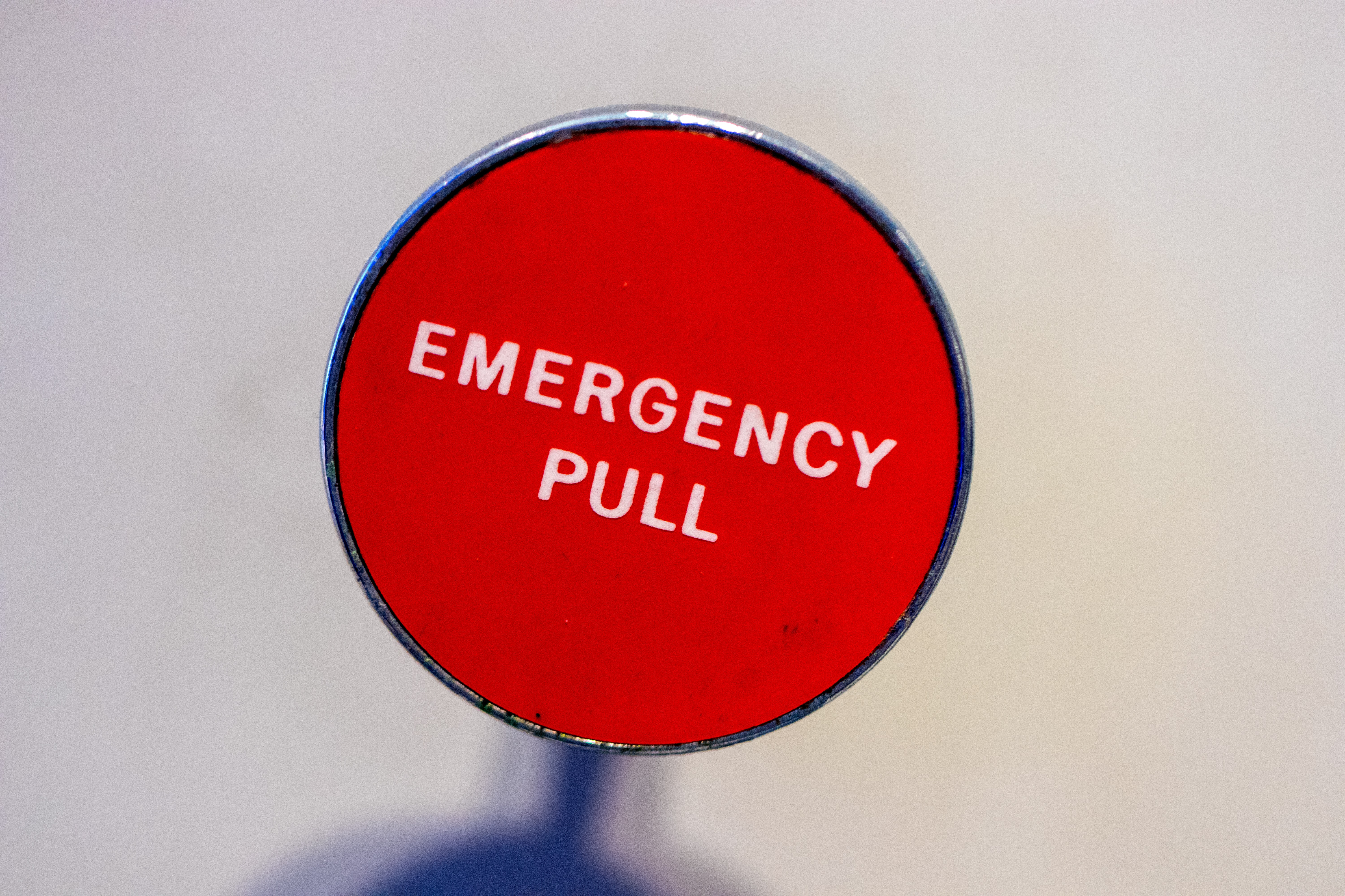 Emergency lever to pull during a crisis