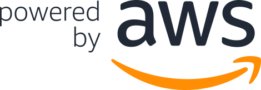 The "Powered by AWS" logo features bold AWS letters with a stylized orange curved arrow beneath them, signifying robust cloud capabilities. When integrated with Spryker, this combination ensures unmatched performance and scalability for your digital solutions.