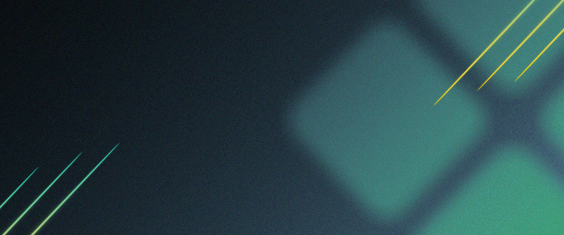 Abstract geometric design with diagonal lines and soft green and blue gradients, capturing the dynamic spirit of Spryker EXCITE 2024.