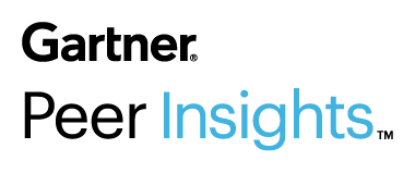 The Gartner Peer Insights logo features "Gartner." in black and "Peer Insights" in blue, echoing the authoritative style synonymous with the Gartner Magic Quadrant 2024.