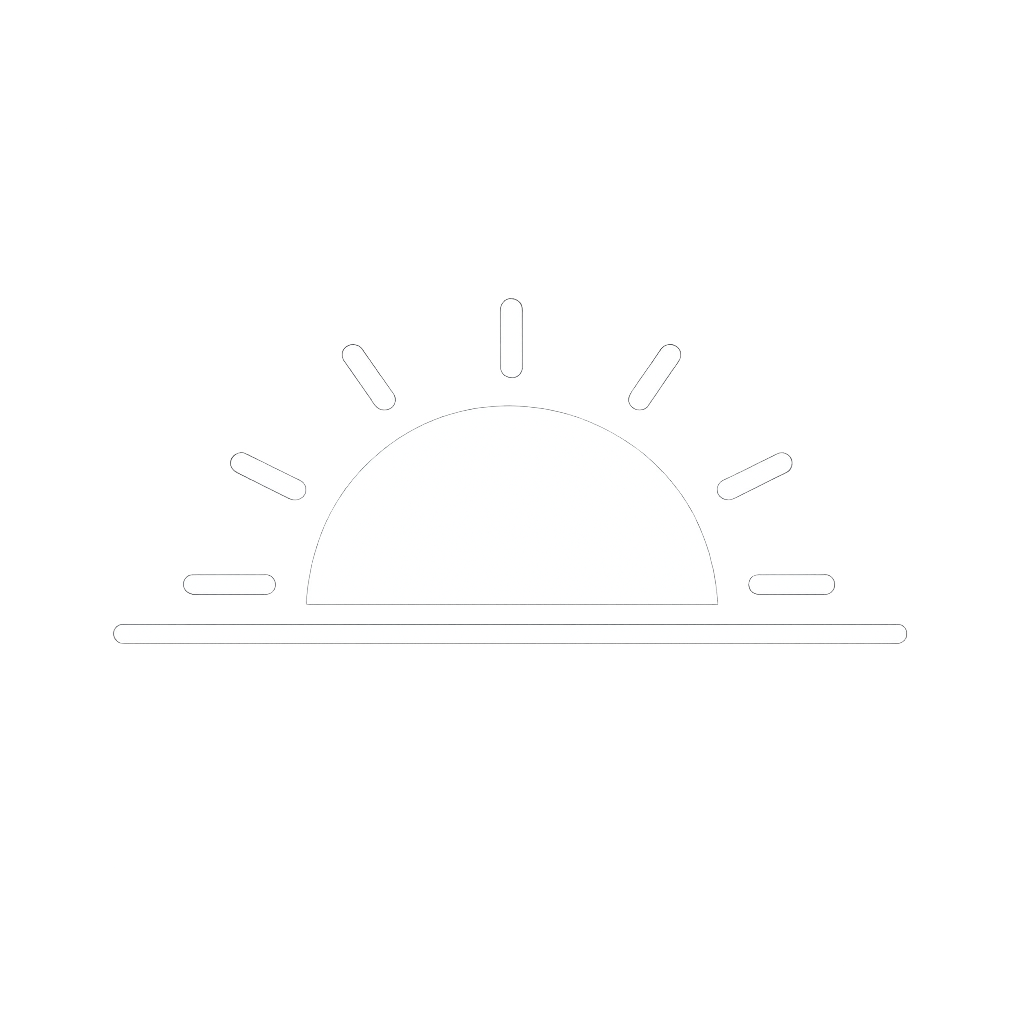 Sunset Icon Flat Vector Style-2