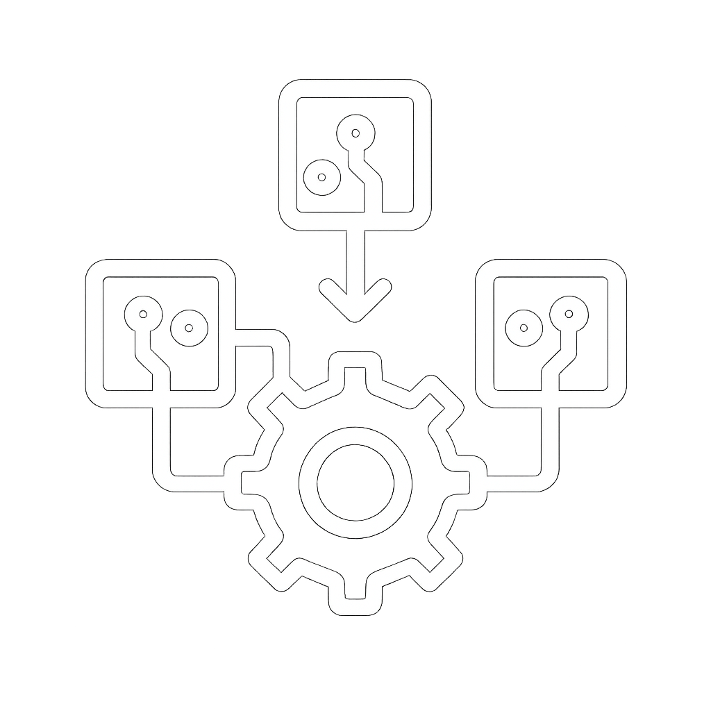 generate a white icon The purpose is to simbolise technical dependencies-1