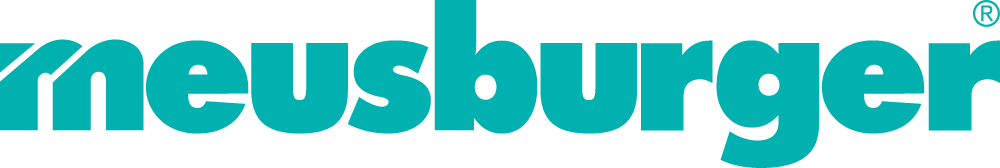 Neusburger logo in teal font with a registered trademark symbol at the top right, proudly showcased within the Spryker community.
